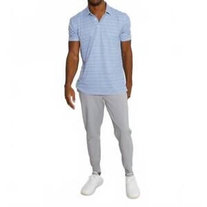 NEW ANDERSONORD brooks polo in htr federal blue/htr blue fog